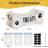 Dog Treat Storage Containers, 3 Jar Pet food container, White Wooden Pet Food Dispenser