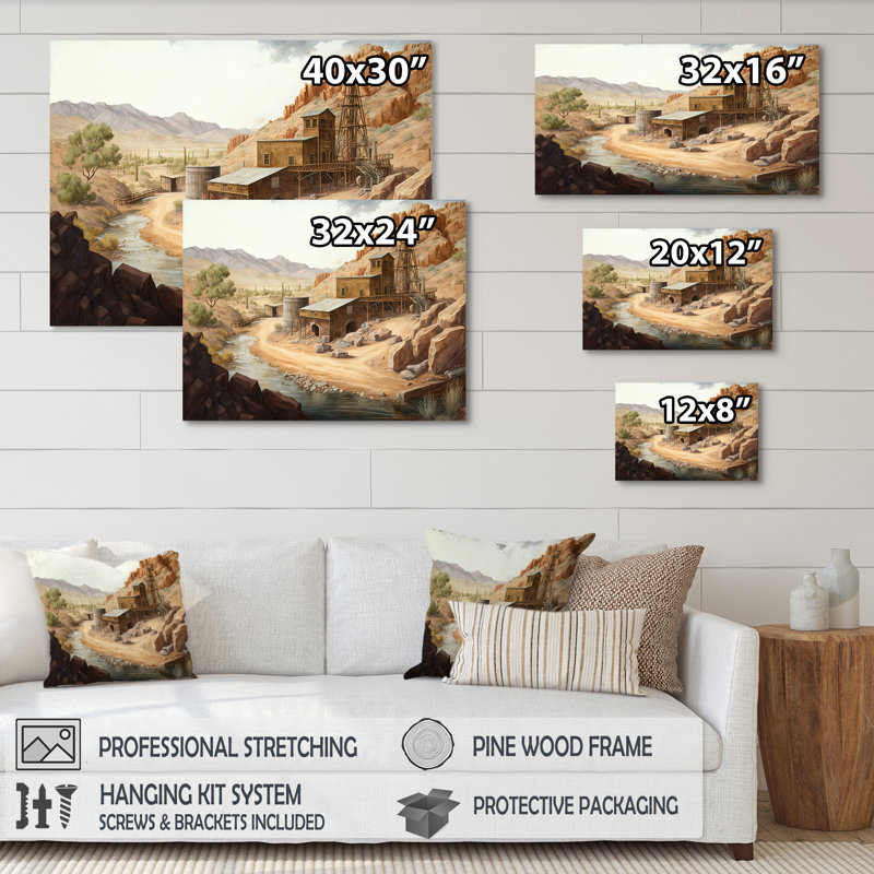 Wild West Mine in Arizona II - Impression sur toile tendue