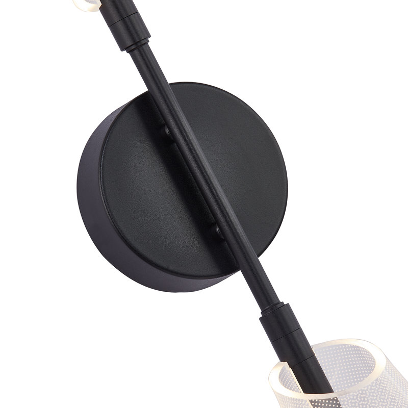 Mulberry 2 - Light LED Wallchiere, Black/Light Guide