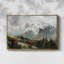 Paysage rétro - Toile tendue avec châssis-1738522425-1738522423