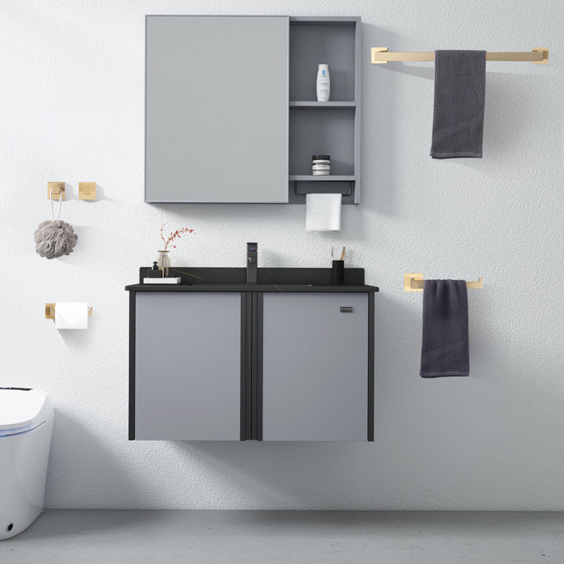 5 - Piece Bathroom Hardware Set, Brushed Gold