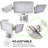 9-Watt LED Solar Power Battery Operated Outdoor Security Flood Light with Motion Sensor-87777034