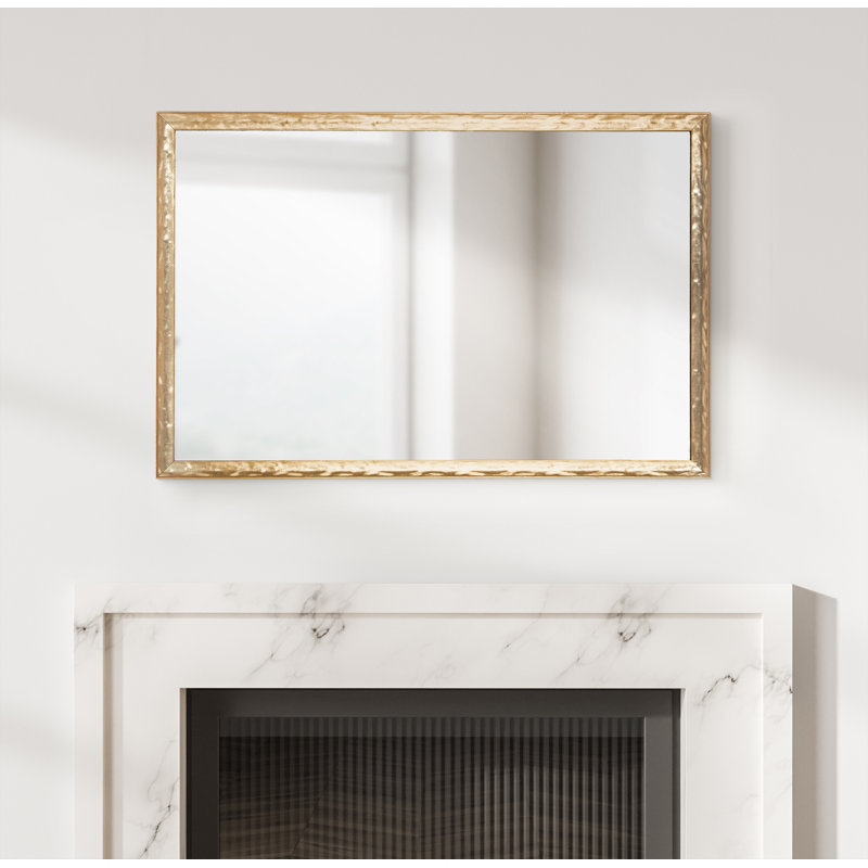 Miroir mural de salle de bain Sherita, 24 po x 36 po, Or