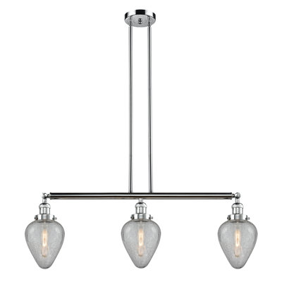 Luminaire suspendu pour îlot de cuisine 3 lumières Shauna