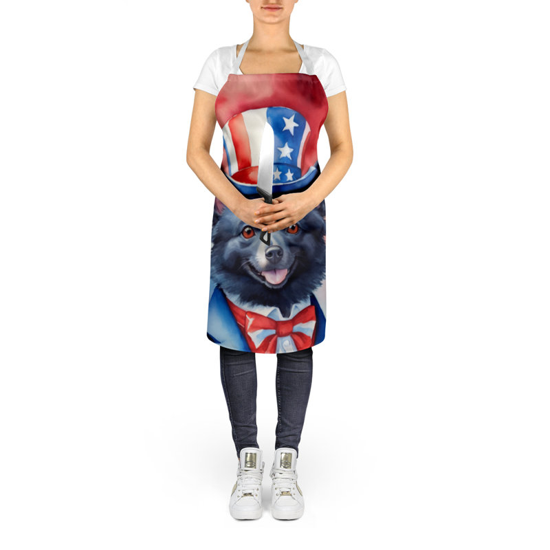 Patriotic American Apron, Schipperke