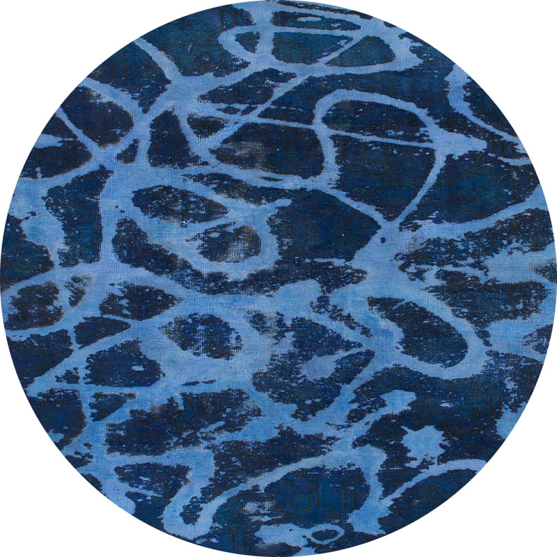 Tapis abstrait moderne 1124, Rond 8 pi