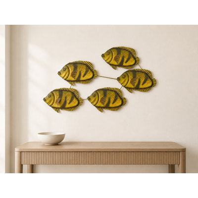 Sculpture en métal School of Fish