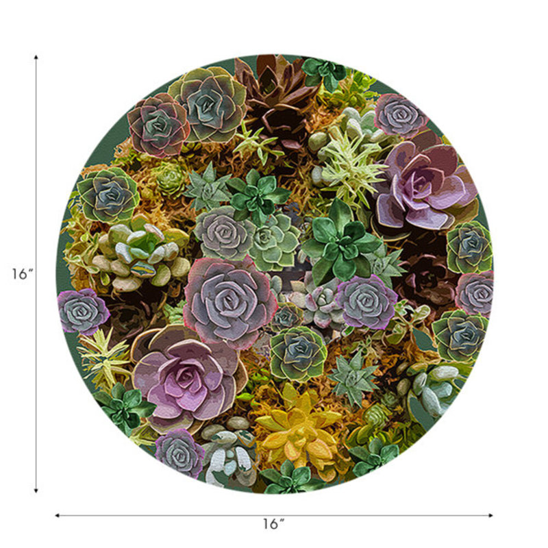 Napperon Succulents, Evergreen