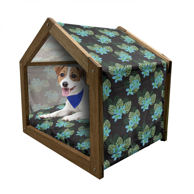 Niche pour chien en bois, H 32,28 po x l 39,37 po x P 28,35 po