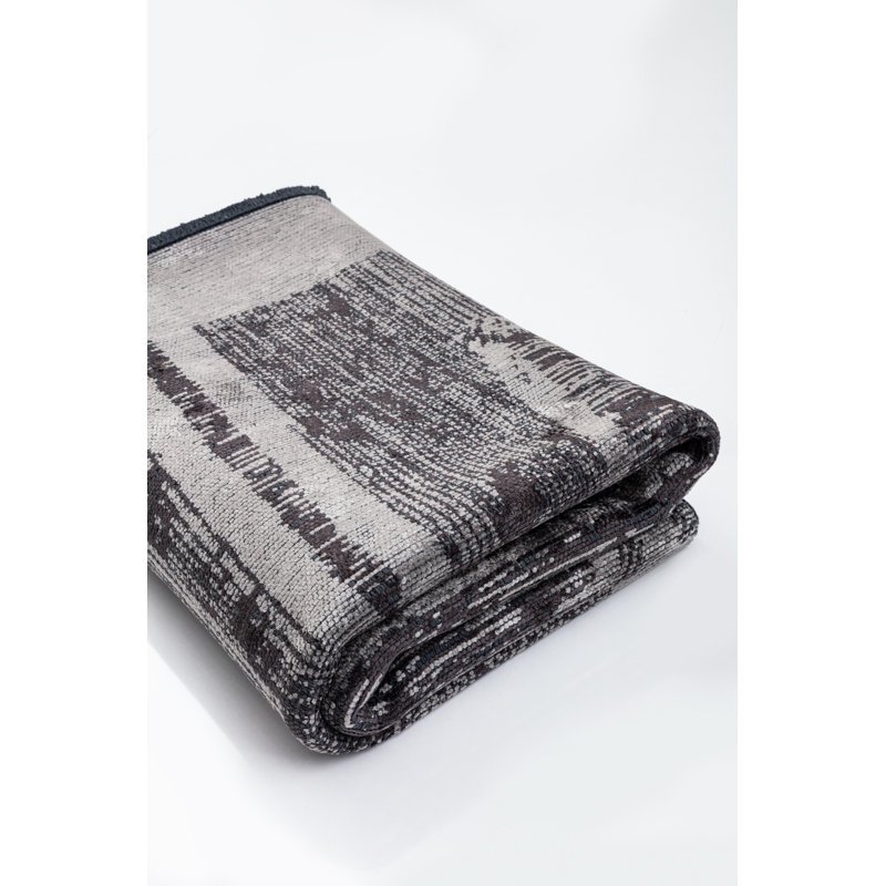 Rapture Gray Abstract Luxury Area Rug, Rectangle 7'10" x 11'2"