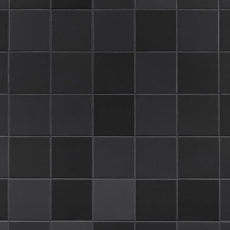 Born 5X5 Matte Porcelain Tile, Charcoal Gray