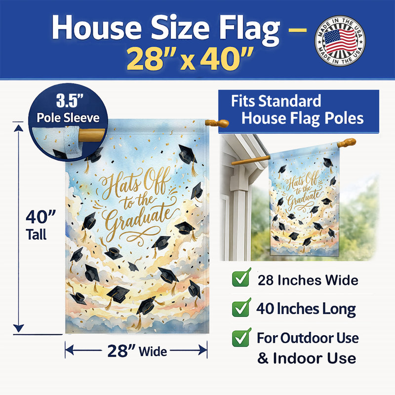 Drapeau de la maison des beaux-arts, Taille de la maison, Hats Off