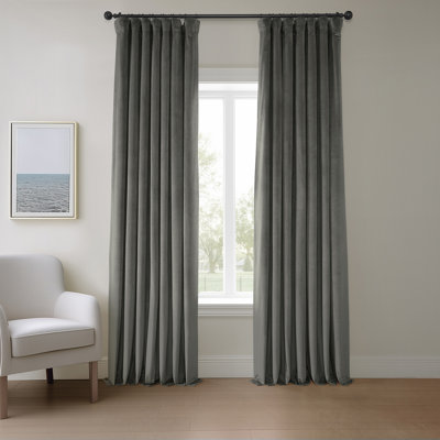 Matra Room Darkening Rod Pocket Single Curtain Panel