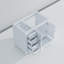 Meuble-lavabo blanc 36 po X P 22 po D, décalage à droite-117978788