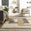 Tapis abstrait Marvinney pour le salon, la chambre et la cuisine, beige / ivoire-276259196
