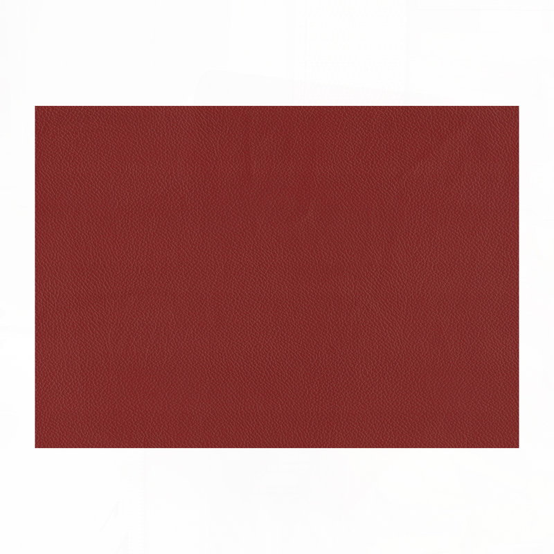 Ensemble de tabourets de bar rembourrés en similicuir avec siège rembourré et sans dossier, Rouge