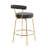 Kayson 25.5" Gold Swivel Upholstered Counter Stools-1129021417