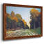 La route de Chailly à Fontainebleau par Monet - Toile tendue avec châssis rustique-96282290-96282293