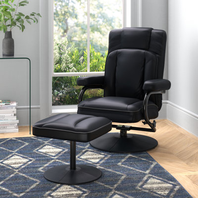 Fauteuil inclinable pivotant avec repose-pieds Amardo