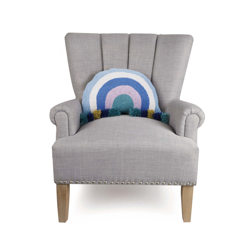 Cool Rainbow With Tassels Hook Pillow