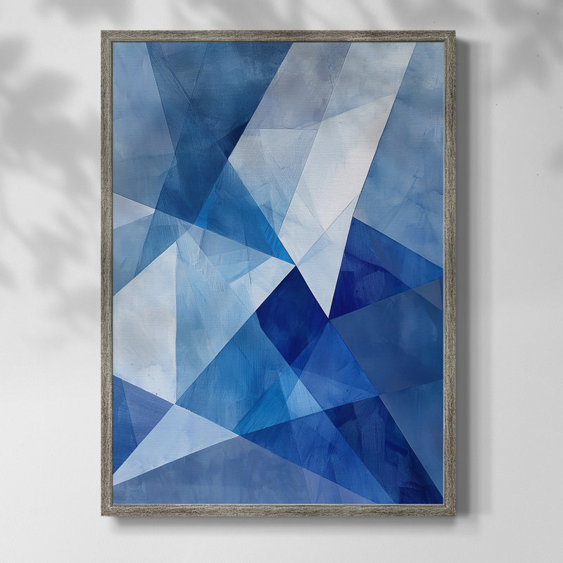 Reproduction encadrée ABSTRACT Series Lxxiii - bois massif, H 11 po x l 9 po