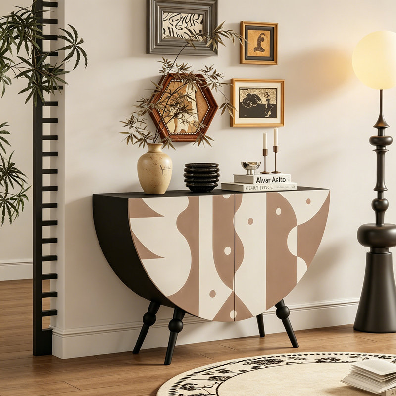 Buffet rétro français minimaliste