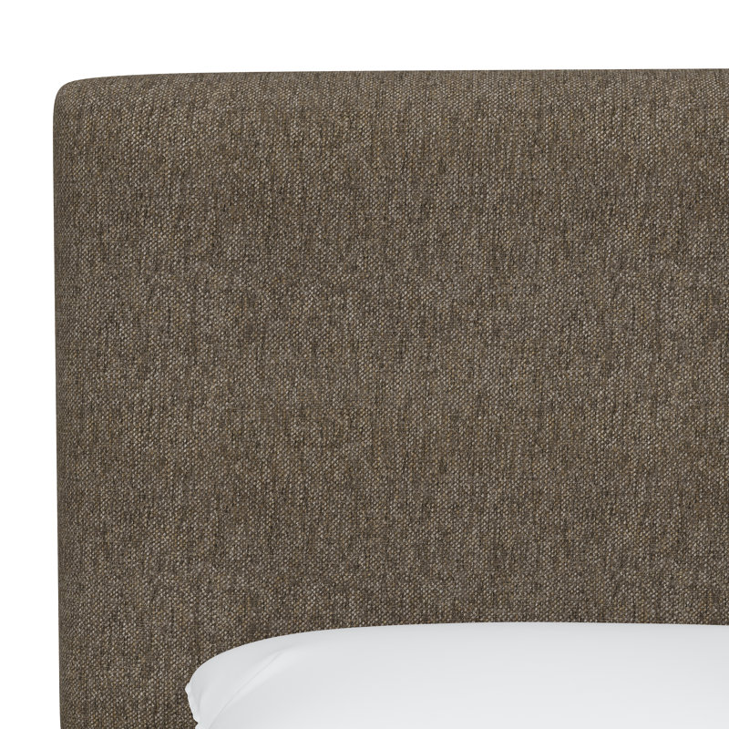 Lit tapissier Atoll, Tweed Sustain® granit Milsap, Complète