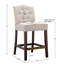 Tabouret de comptoir touffeté