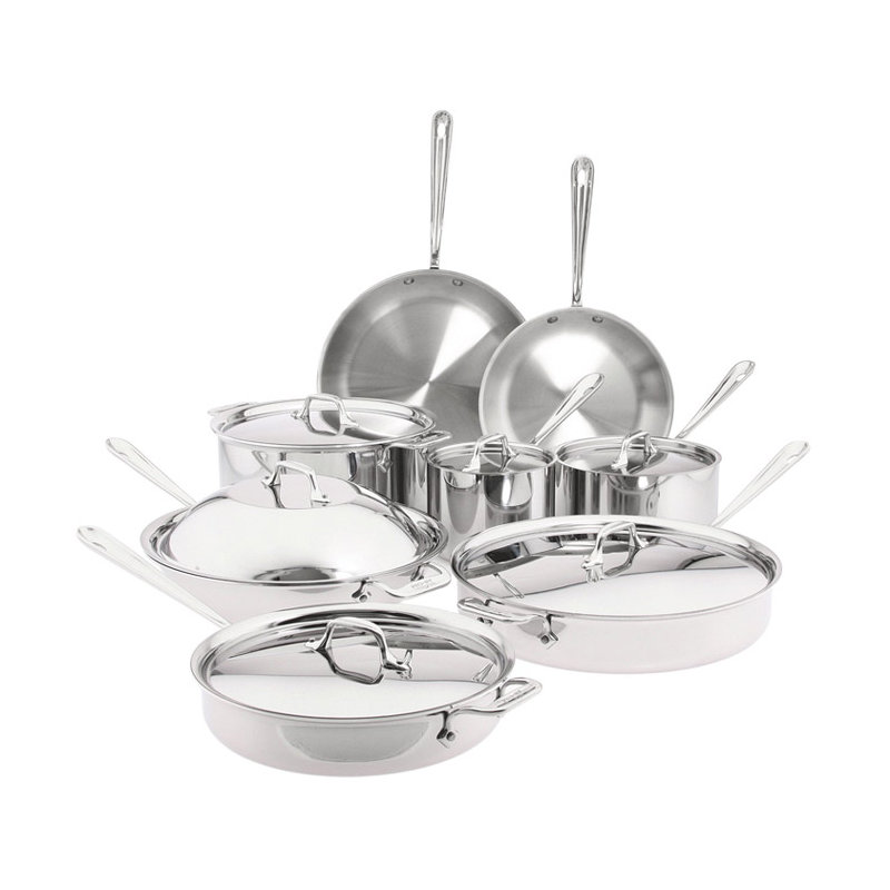 All-Clad Stainless Steel 14-Piece Cookware Set