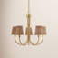 Lustre 5 lumières Ashbury en laiton chaud