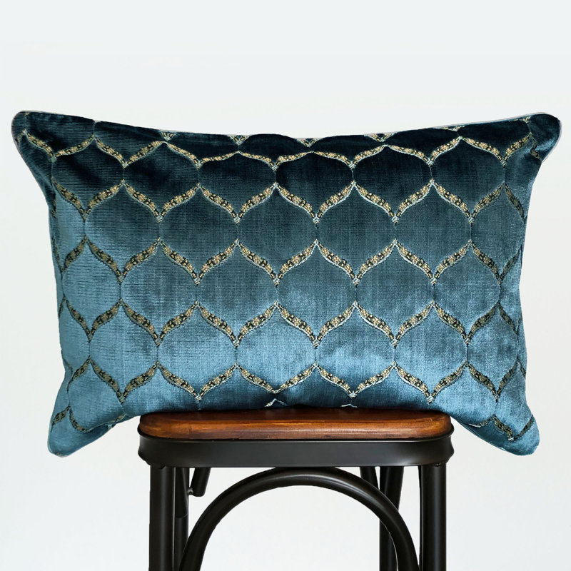 Lumbar Pillow Cover & Insert, Royal