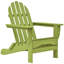 Chaise Adirondack pliante en plastique Leighton-54930198