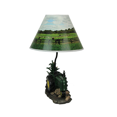 Ensemble de lampe de table vert 19 po Amorita