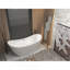 Baignoire autoportante en acrylique 59 po, blanc brillant, avec trop-plein chromé et bonde escamotable, certifiée CUPC