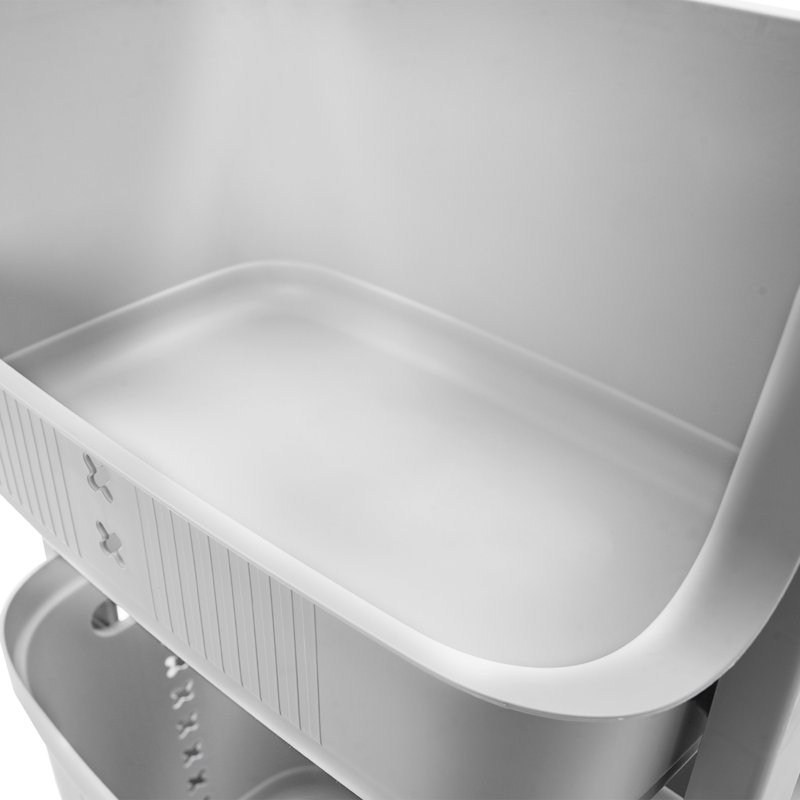 Paniers à linge portatifs (4 niveaux), Gris
