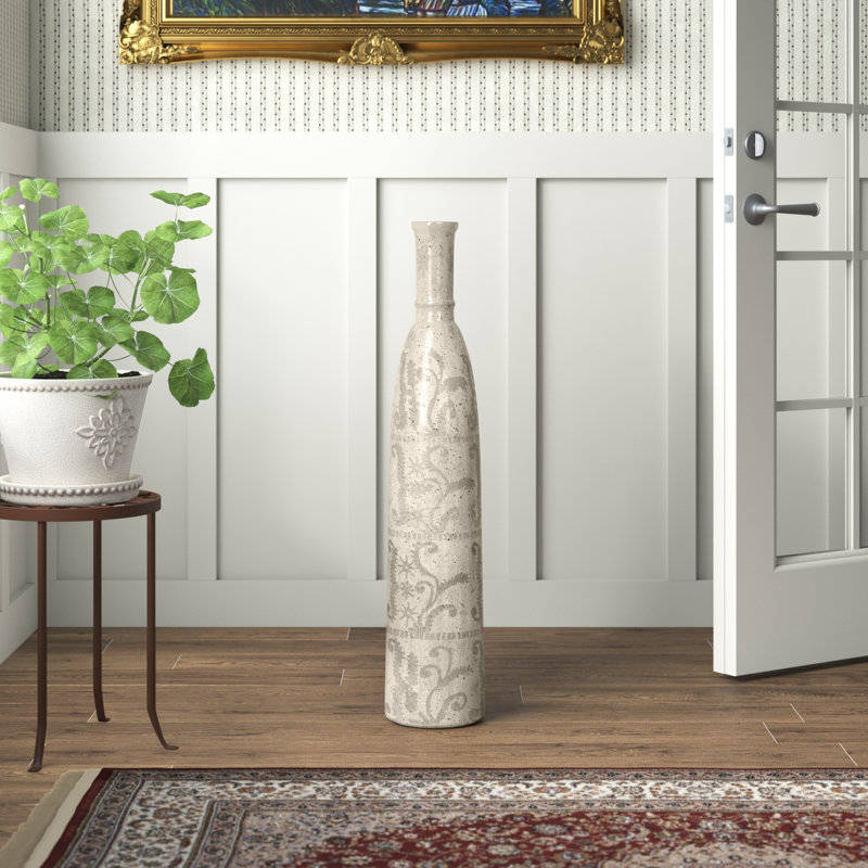 Vase de plancher en verre Mcquaig, H 35 po x l 7,1 po x P 7,1 po