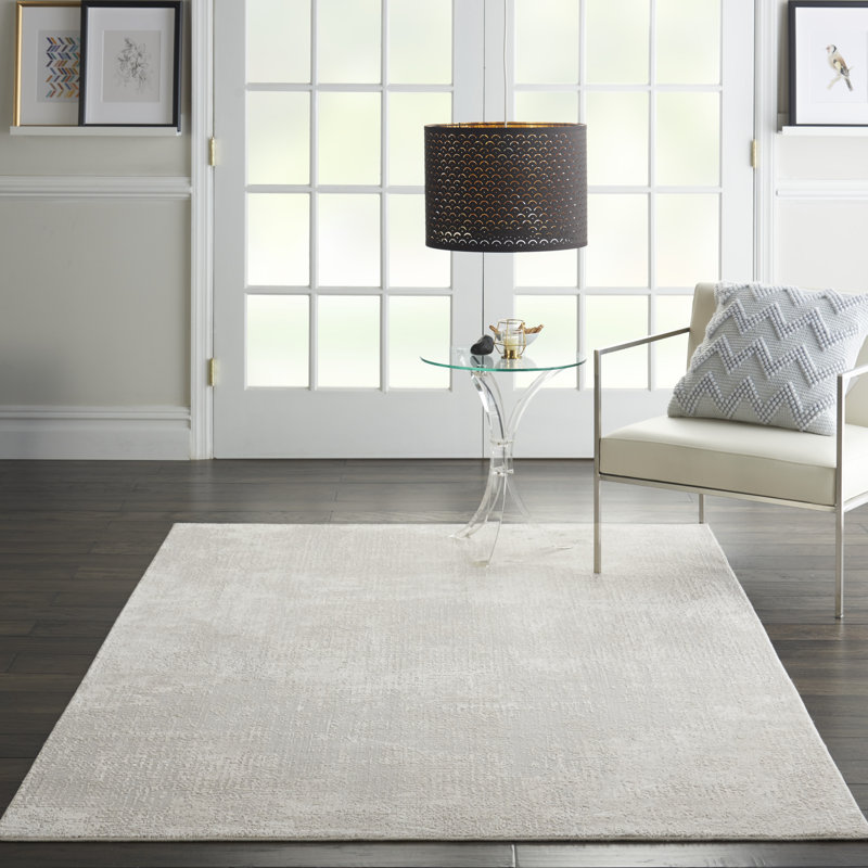 Tapis ivoire tissé à la machine, Rectangle 3 pi 11 po x 5 pi 11 po