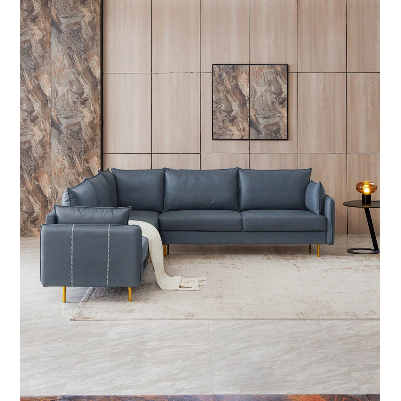 Canapé modulaire en cuir Vegan
