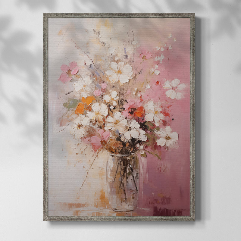 Reproduction encadrée FLORAL Series CCCCLX - bois massif, H 11 po x l 9 po