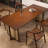 Brown Rectangular Solid Dining Table For Dining Room/Kitche-1347429132