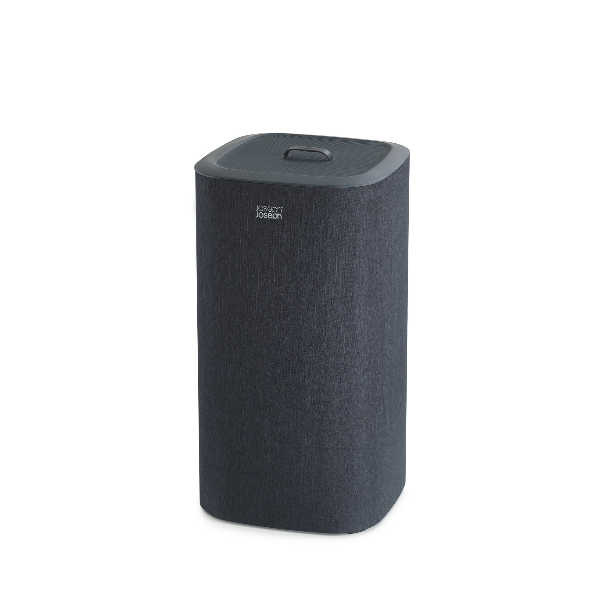 Joseph Joseph Tota Laundry Hamper Separation Basket with Lid, 60-Liter (15.75"  x 15.75" x 28"), Carbon Black