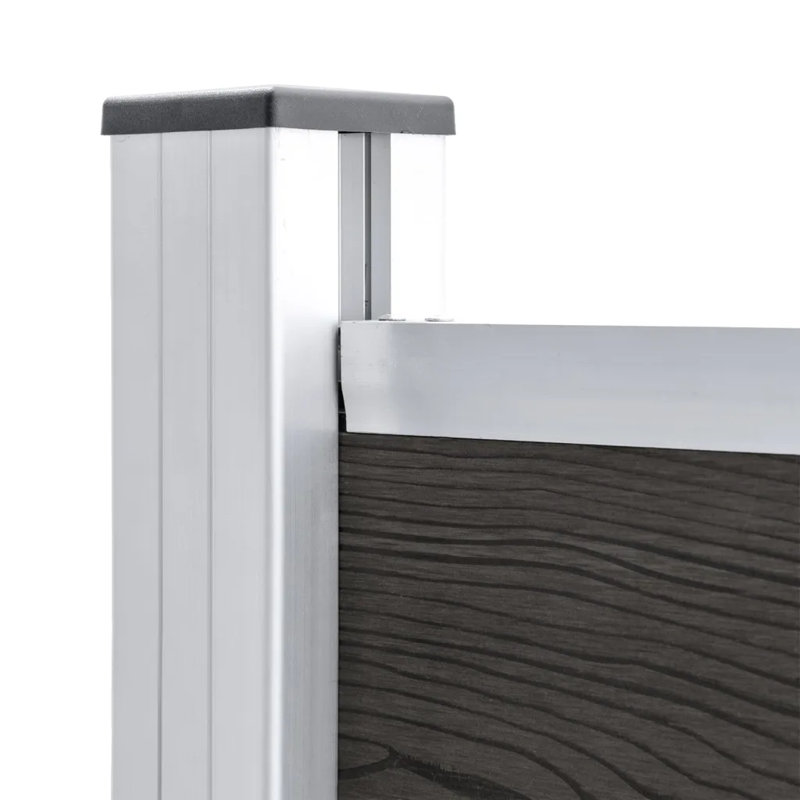 Zap Fence Panel WPC 180x146 cm, Light Grey