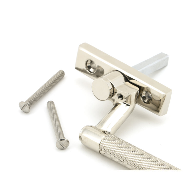 Aged Brass Brompton Espag, Polished Nickel, Left