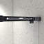 Porte de douche coulissante noire matte sans cadre North American