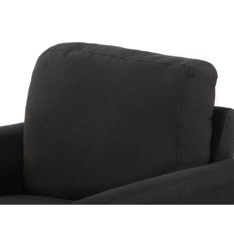 Chaise d'appoint Rennette, Tissu noir