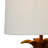 Resin Pineapple Table Lamp with Linen Shade-1463774071