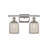 Brysin 15" W 2-Light Dimmable Metal Vanity Light with Glass Shades-848961674-848961680