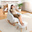Chaise berçante rembourrée avec repose-pieds Teddy-1783857050