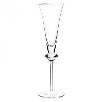 Crystal In Stem Flute Glass