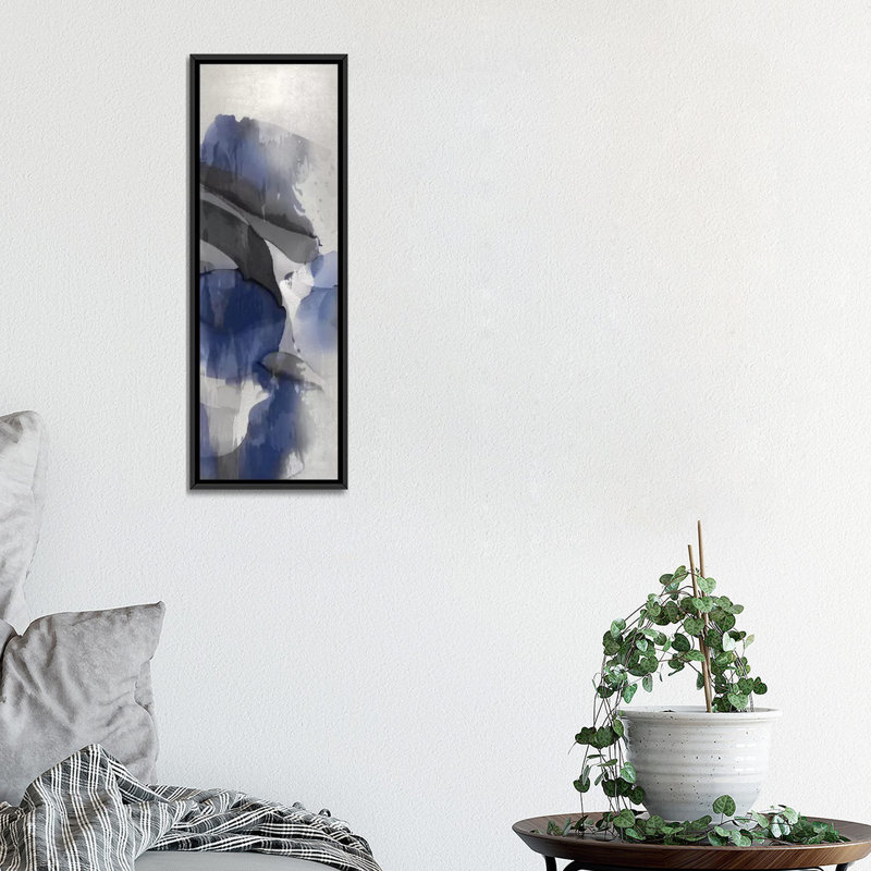 « cascade iii », impression sur toile, H 36 po x l 12 po x P 1,5 po, Toile encadrée noire